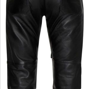 Danielle Guizio BELTED LEATHER CARGO PANT